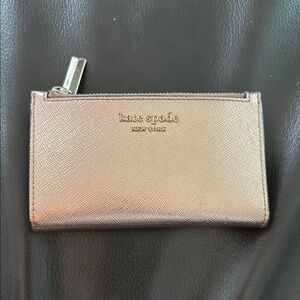 Kate Spade Spencer Metallic bifold wallet